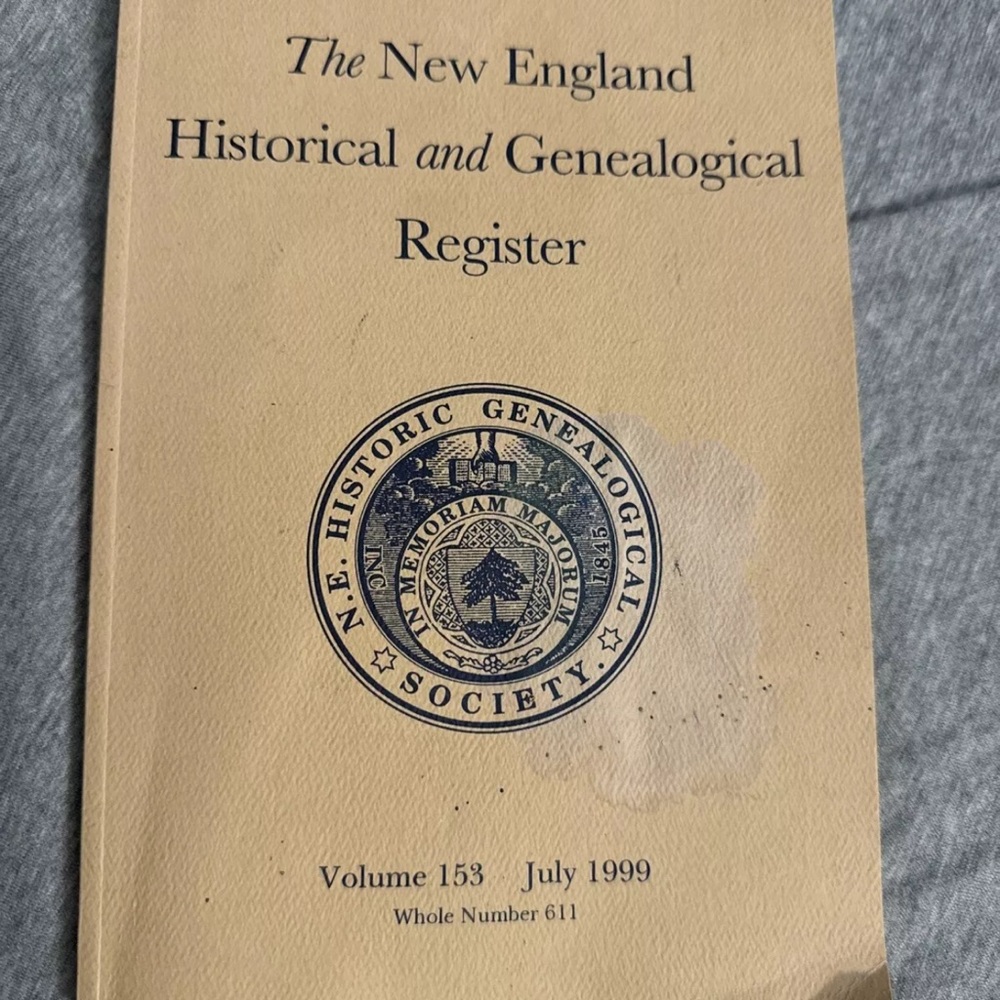 The New England Historical and Genealogical Register Volume 153